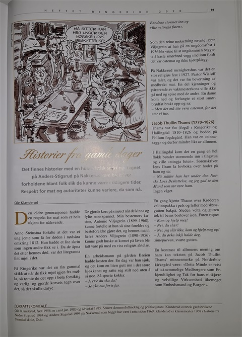 Gamle historier fra Ringerike og Fogden Thams